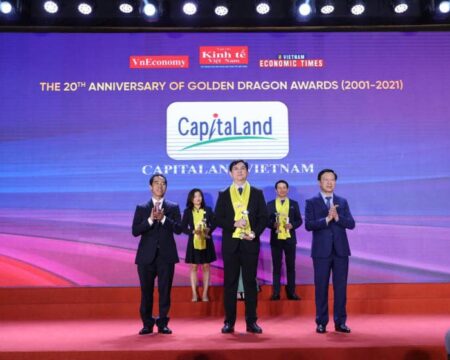 CapitaLand vinh dự nhận giải thưởng tại lễ trao giải Rồng Vàng