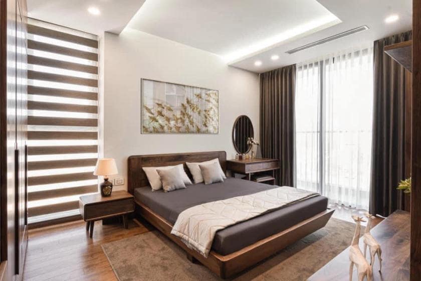 Thiết kế phòng ngủ tại nhà mẫu căn hộ Calla Apartment thành phố Quy Nhơn