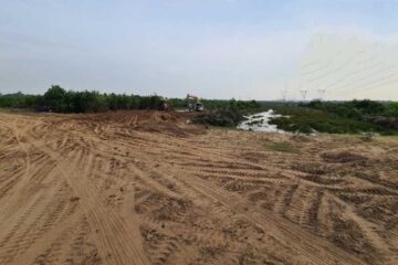 Khu đô thị Dragon Pearl tại Long An đang trong quá trình san lấp mặt bằng