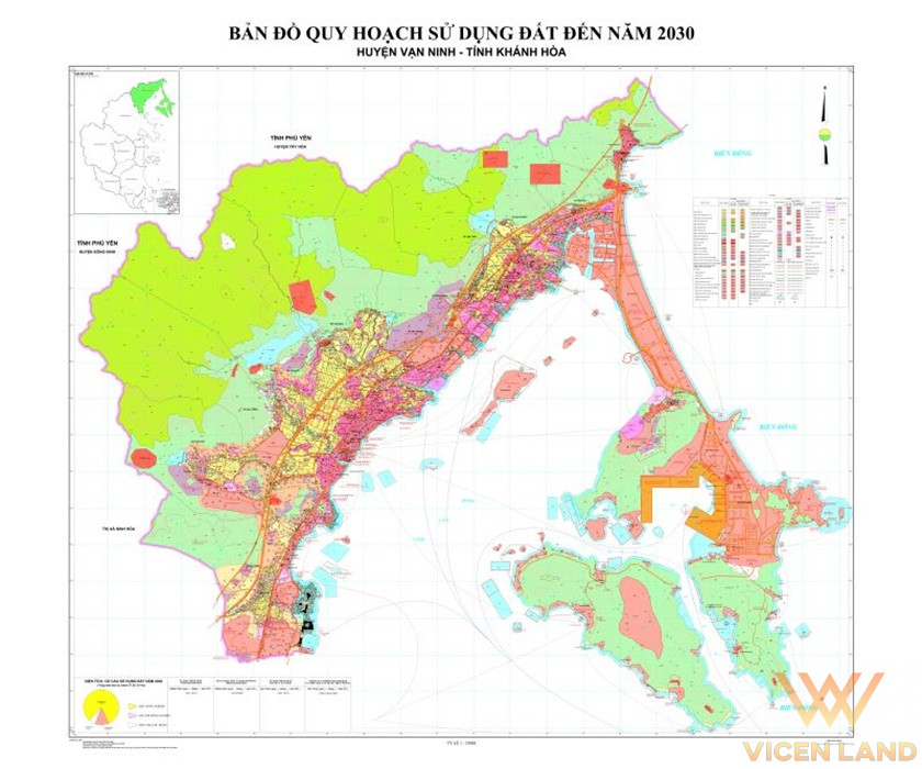 Bản đồ quy hoạch sử dụng đất Huyện Vạn - Tỉnh Khánh Hòa đến năm 2030