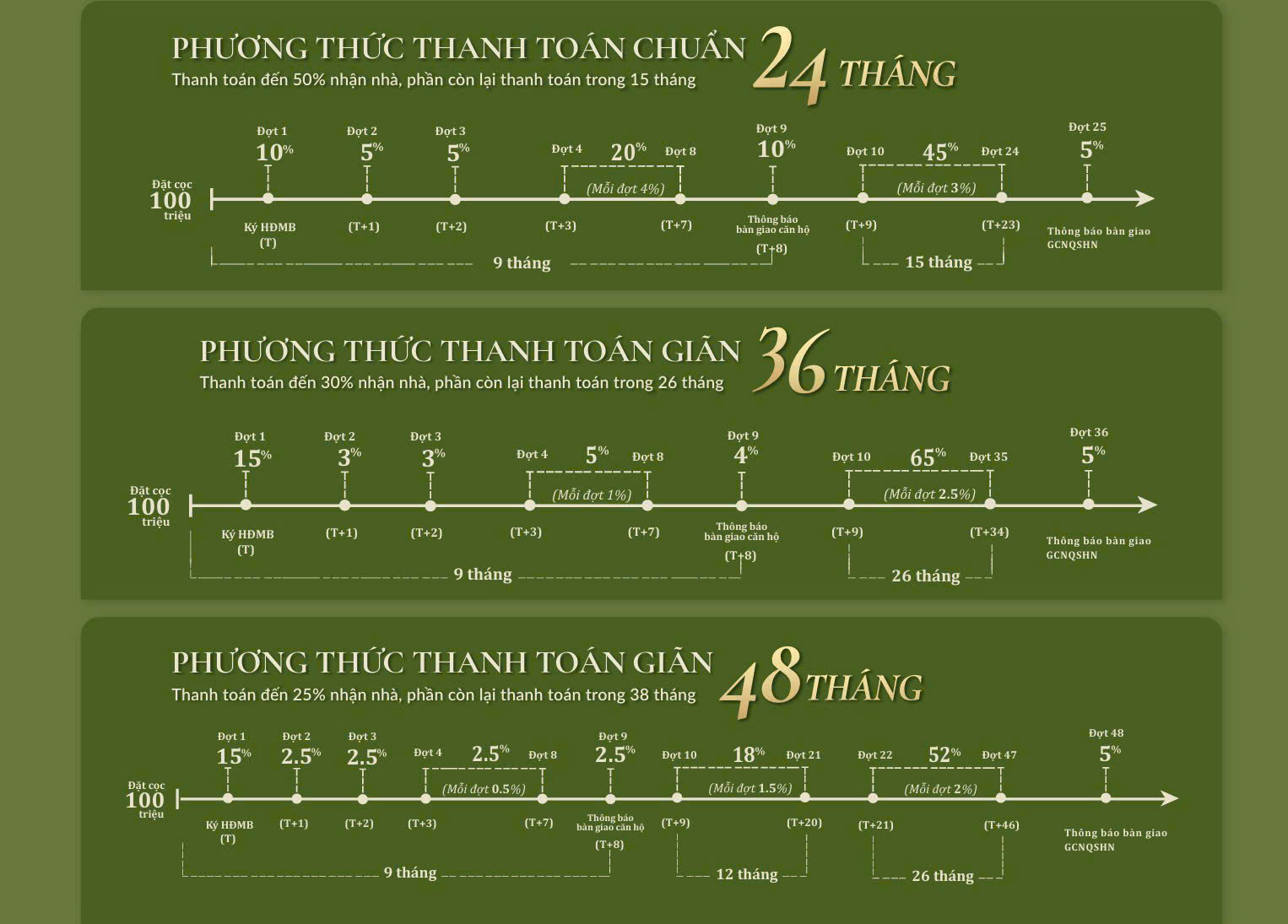 Phương thức thanh toán Chuẩn dự án Legacy 66