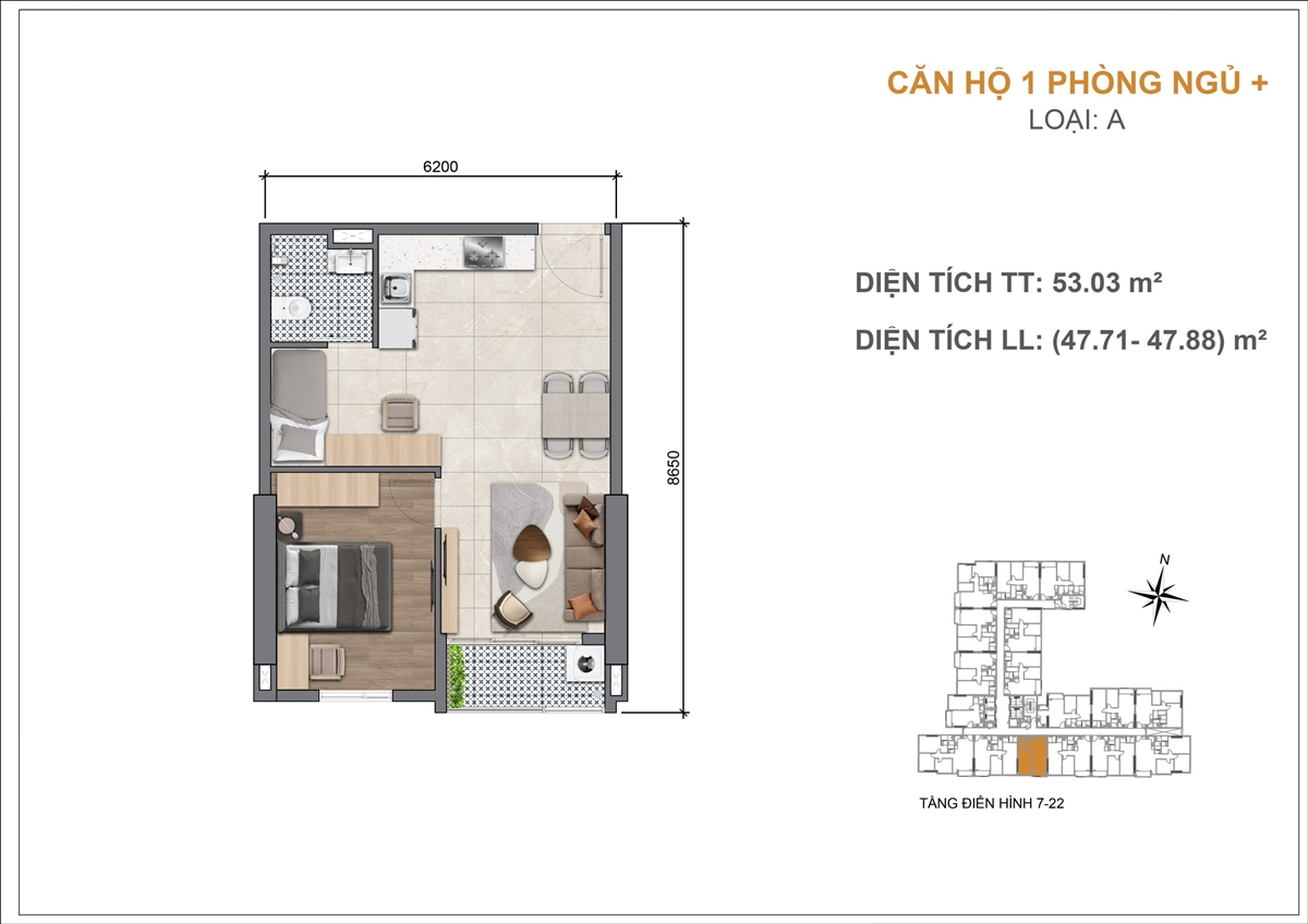 Layout thiết kế căn hộ Legacy 66 Tân Thành, Quận 5