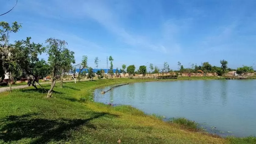 Hồ sinh thái rộng lớn tại dự án khu dân cư Tân Đô (An Hạ Riverside)