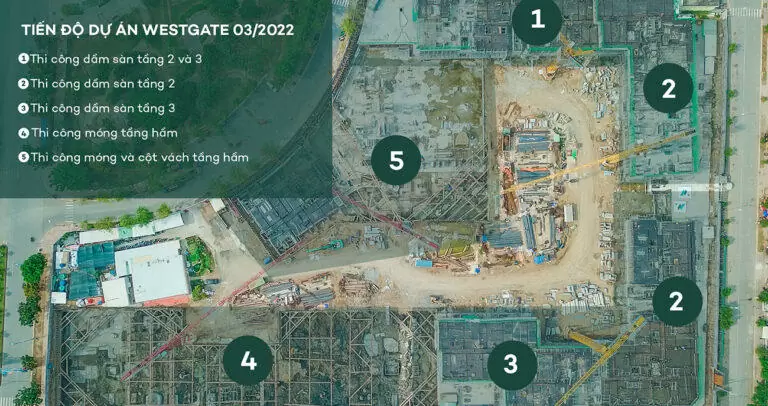 Tiến độ thi công dự án West Gate của An Gia